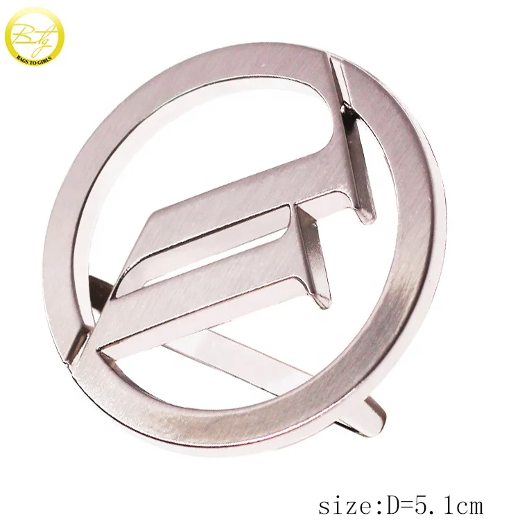 High Quality Brand Letter logo Belt Buckles Die Casting Waist Hardware Adjustable Metal Strap Clip Buckle for Leather Crafts