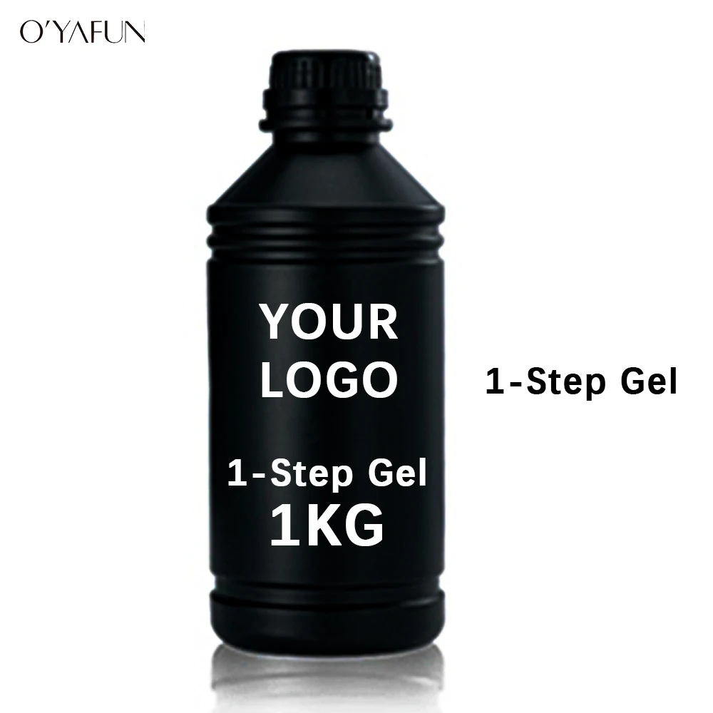 Wholesale 1kg Clear Color Base Coat And Top Coat Nail Gel Kit For Nail Salon Professional Long Lasting Gel Set