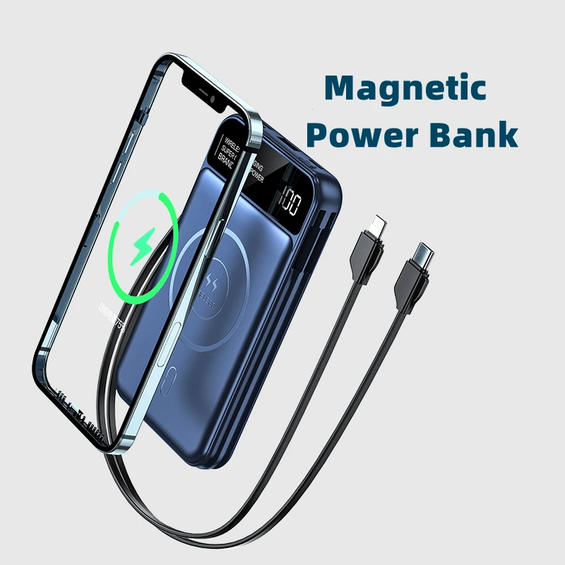 Hot sale Portable External Battery Pack Wireless Charger pal 10000mAh Power Bank Mini Charging Treasure Fast Charger Powerbank