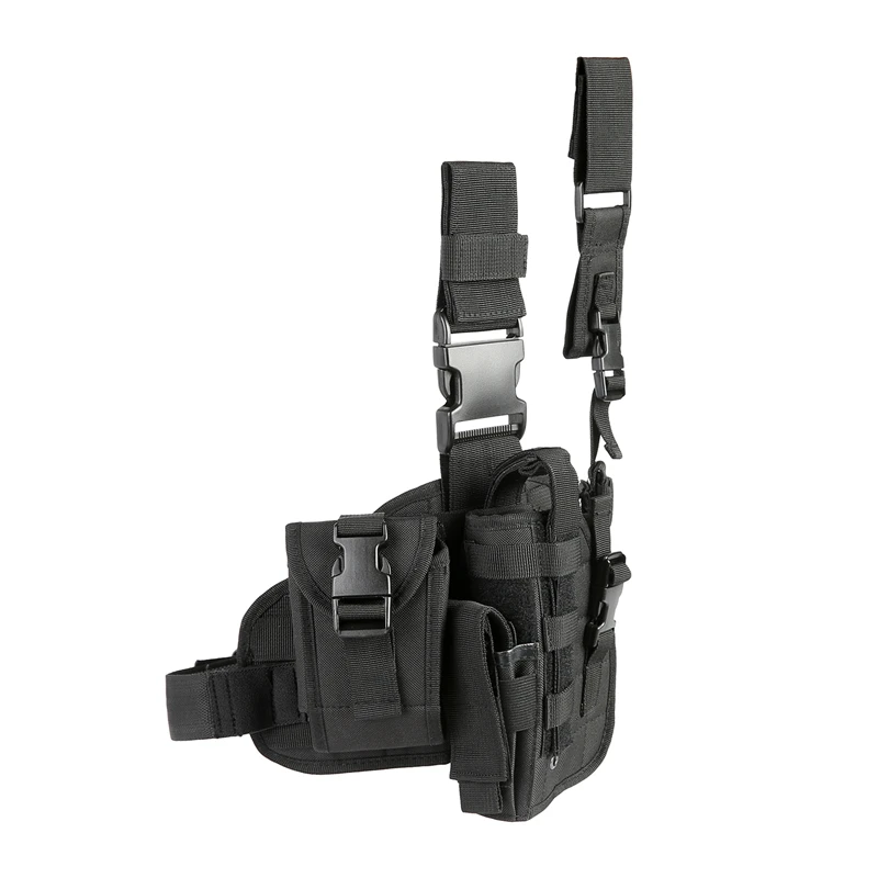 Shooting Outdoor Hand Range Bag Conceal Military Belt Gun Tactical Drop Leg Holster Radio Pouch gun bag