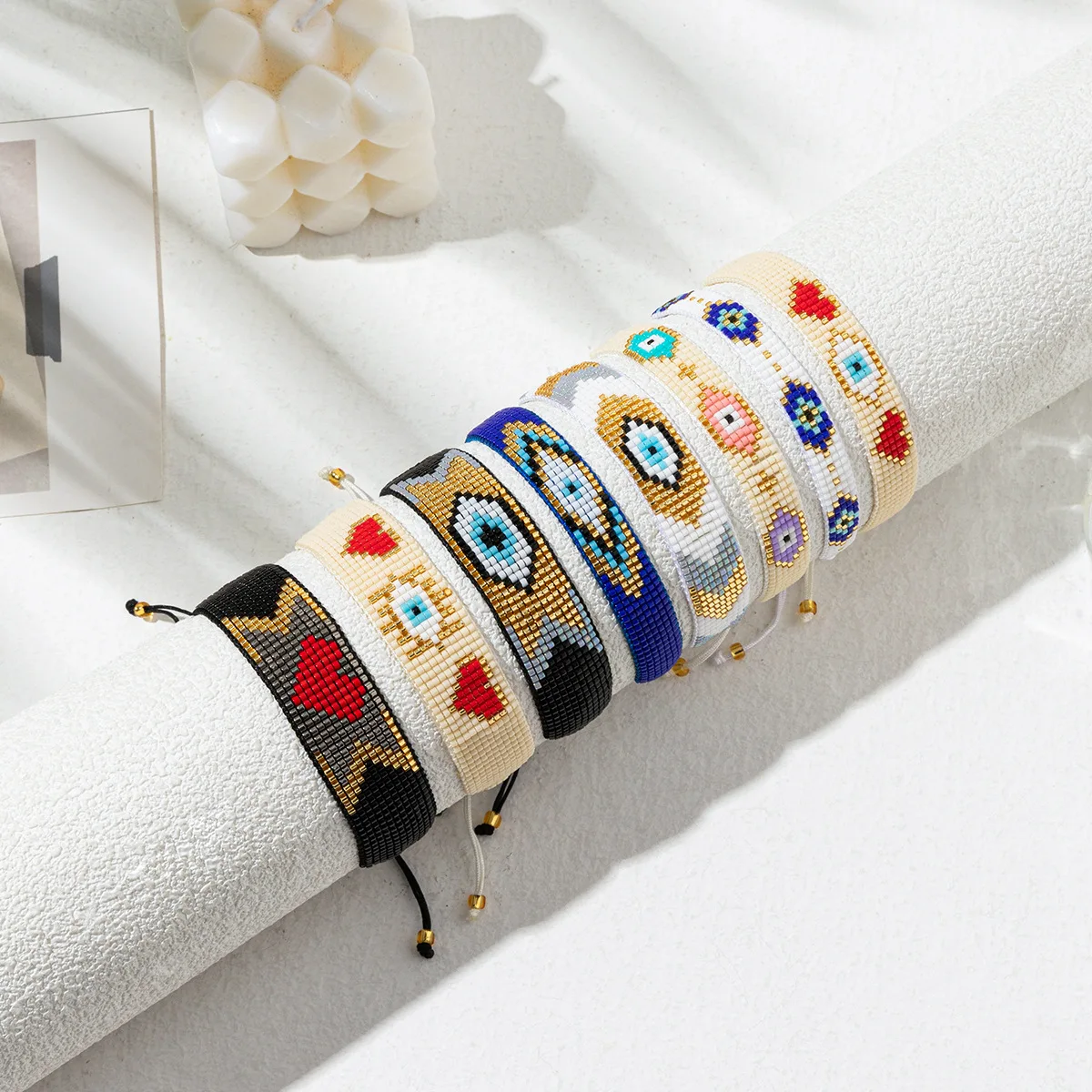 2024 Boho Turkish Evils Eye Seed Beads bracelet Lucky Braided Miyuki Beads Bracelets Jewelry For Women