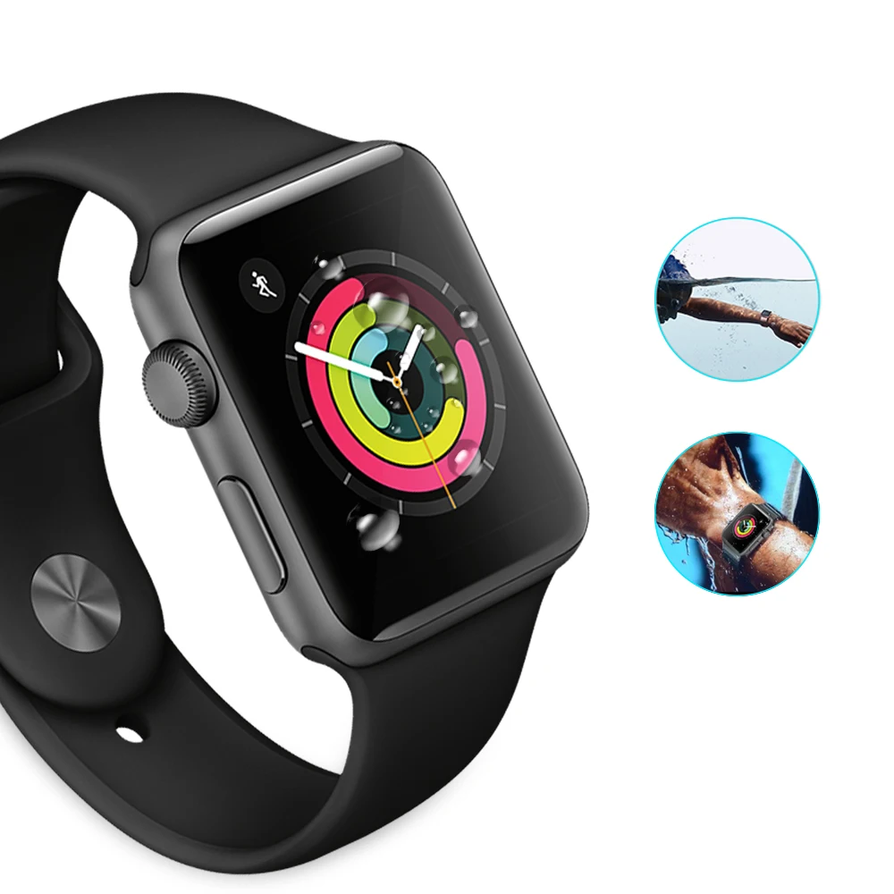 JJT Inteligente ТПУ Смарт-часы защита экрана 3D полное покрытие для Apple