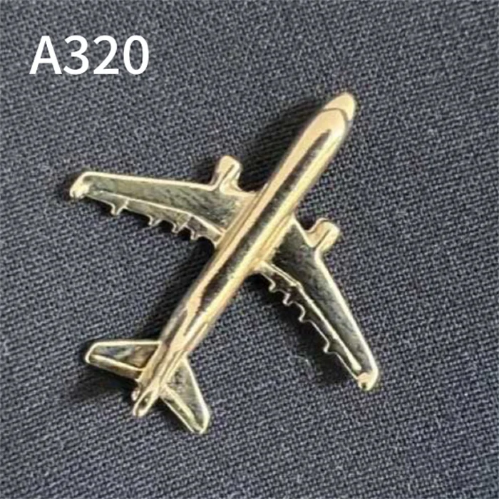 Suit T-shirt Collar Gifts Metal Butterfly Clutch 3D Mini Aviation Badges Aircraft Enamel Emblem Airplane Lapel Pins