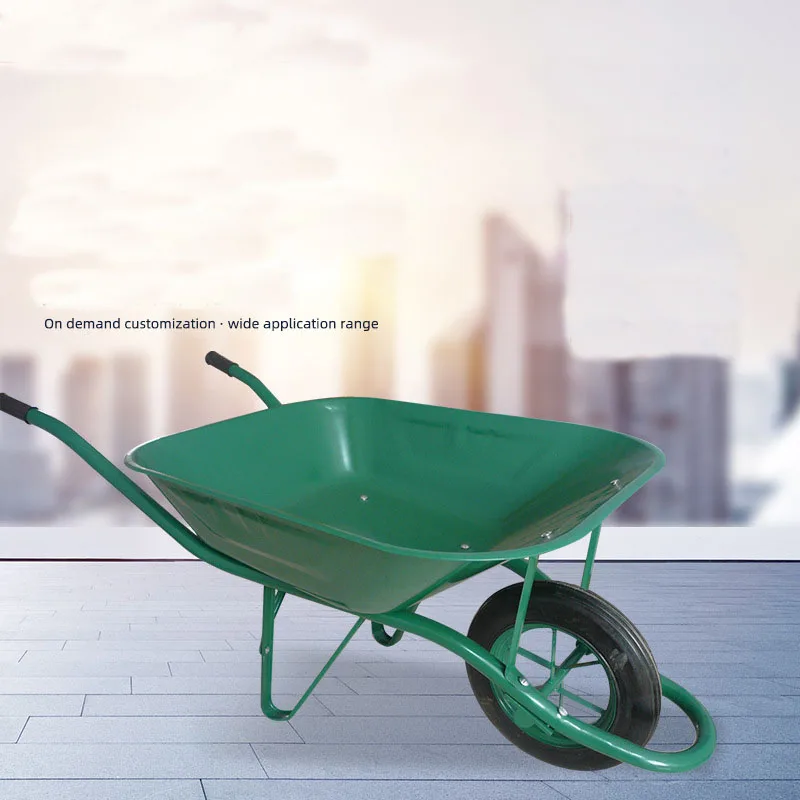 Wholesale Modern Manual Tools Single Wheeled Handcart Garden Metal Wheelbarrow