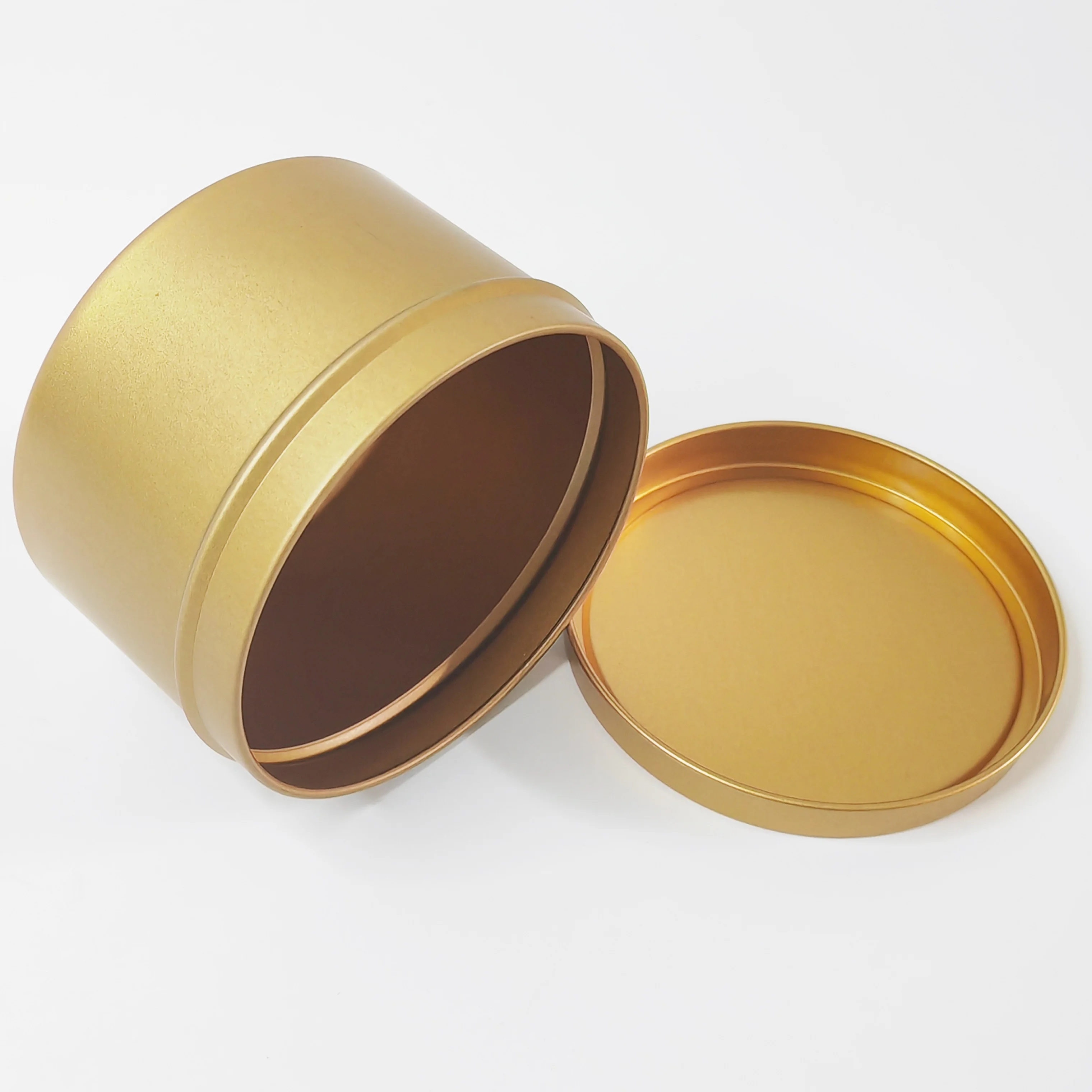Wholesale Personalised Candy Tin Candy Can Round Metal Tin Cookie Container For Gift Packaging