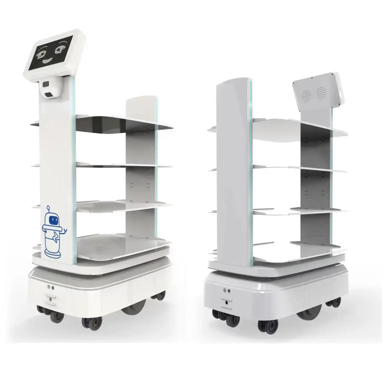 Factory supply  delivery robot track navigation  food delivery robot