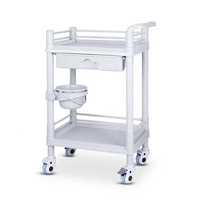 ABS Medical Delivery Cart Medical Utility Cart for Hospital Dental Clinic