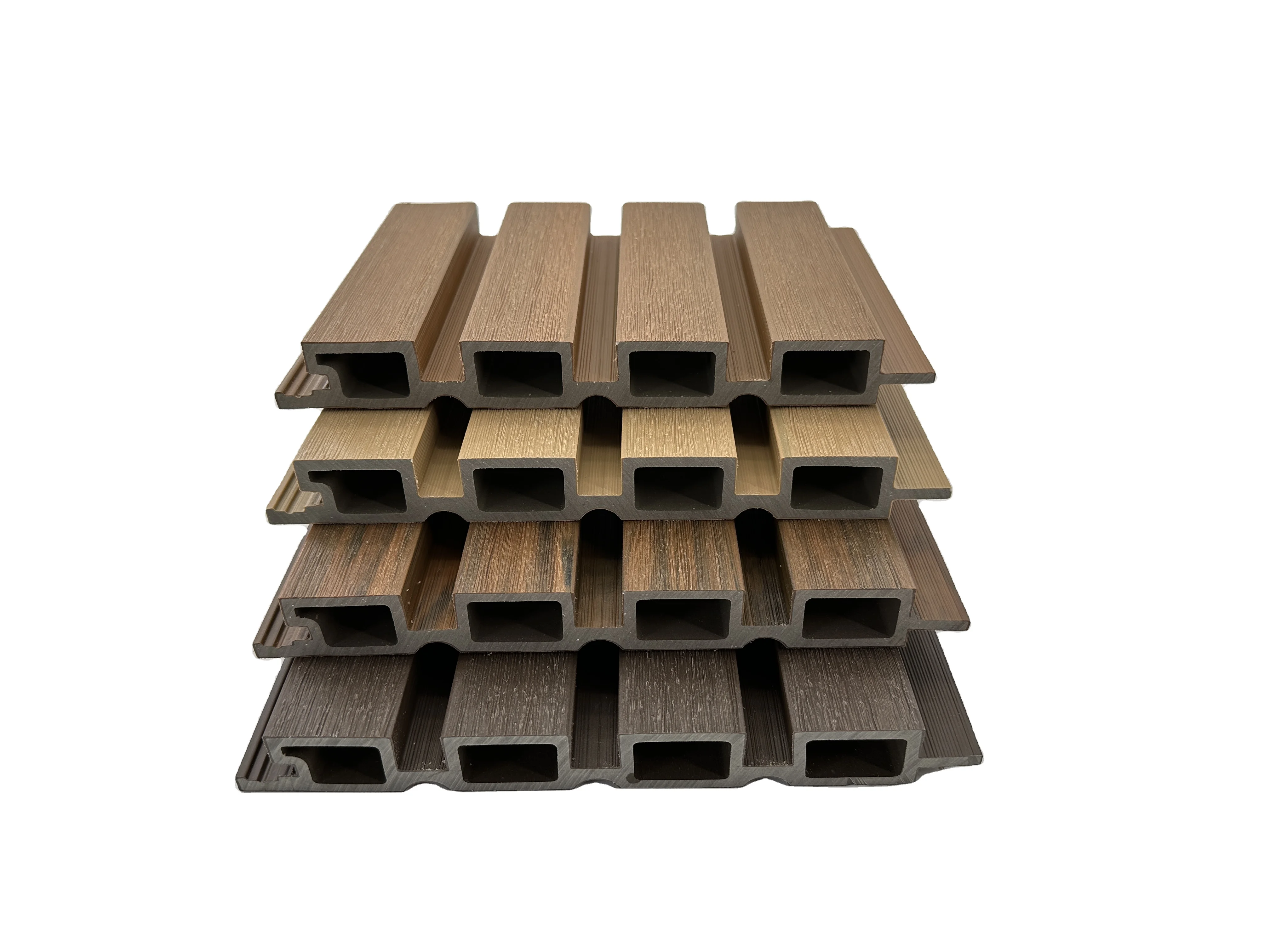 Outside co-extrusion wpc wall board building exterior decoration wood plastic composite cladding panel