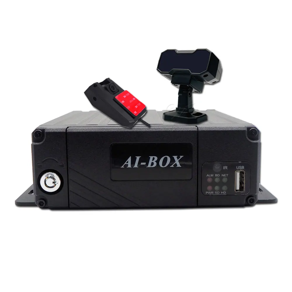 Adas Dms HD 1080p 4CH Mobile DVR Support 4G Wifi GPS MDVR With Car Bus Truck Vehicles Camera Recorder