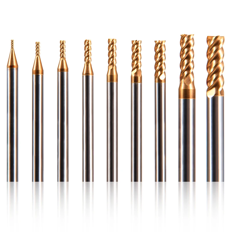 HRC 55 Carbide end mill 12 mm 4 Fluted Milling Cutter Alloy Coating Tungsten Steel cutting tool CNC End mill