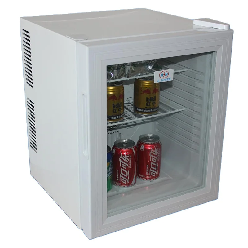 white color mini fridge with semi conductor 30Liter for hotel guest room