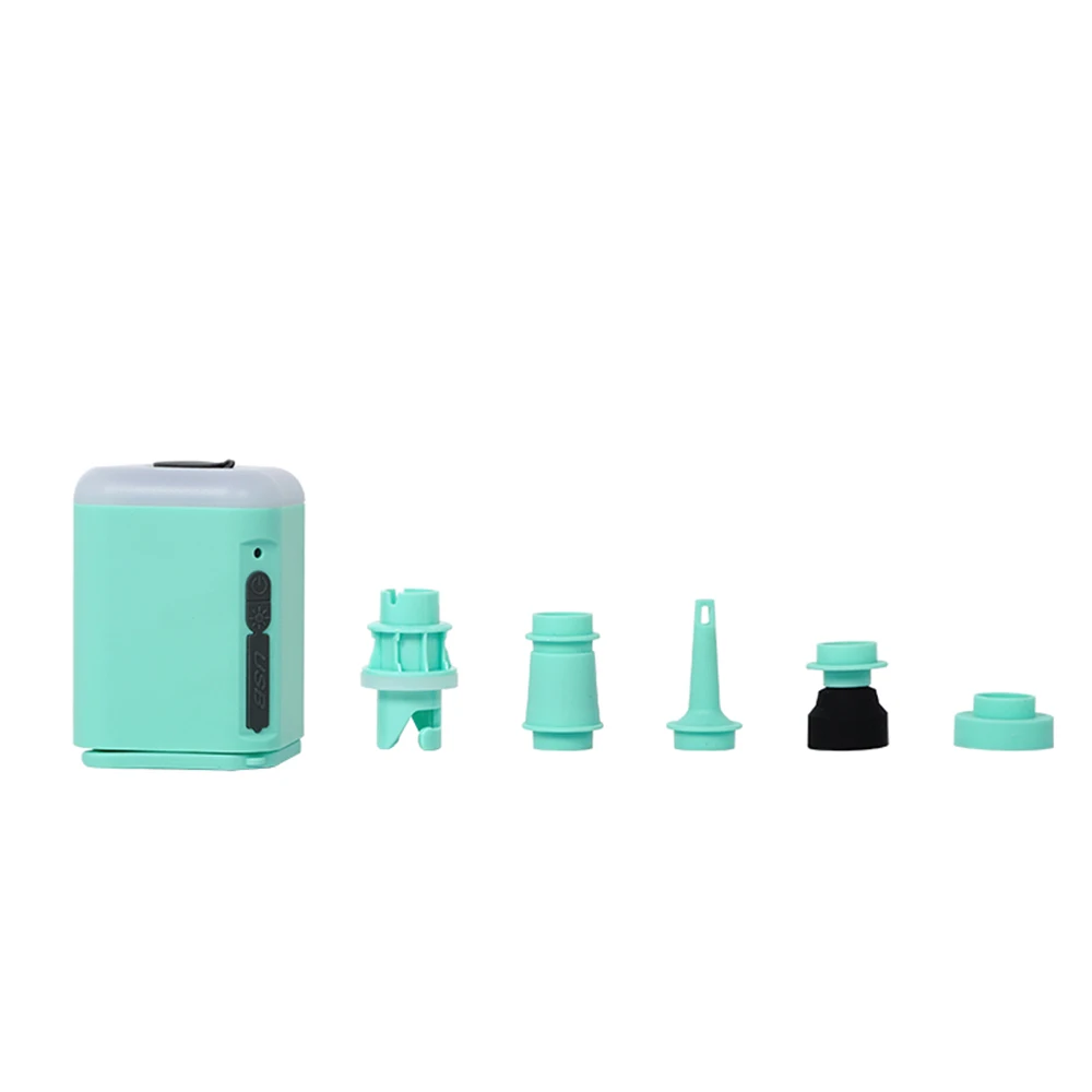 In stock!mini portable rechargeable electric air pump with led light for packraft kayak sup and camping air mattress