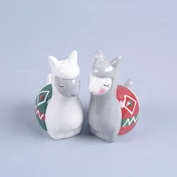 Cute Ceramic Alpaca Salt and Pepper Shakers gift sets