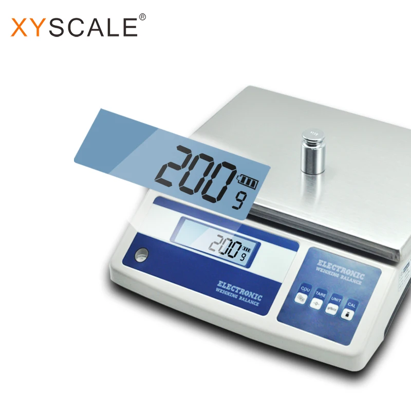 15kg 1g precision digital rechargeable battery weighing counting rs232 scale with printer