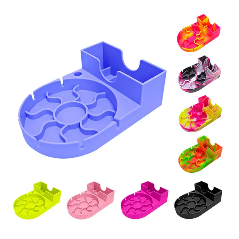 Compact Standing Type Water Bottle Drying Rack Organizer Tumbler Silicone Dryer Rack Countertop Cup Holder Compact Storage Cups