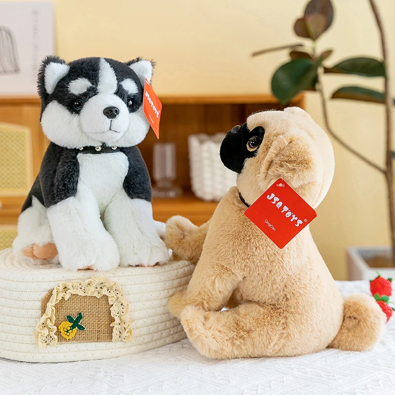 Прямая поставка с фабрики плюшевая Популярная игрушка для животных Shai Pei Schnauzer бульдог собака мягкая милая