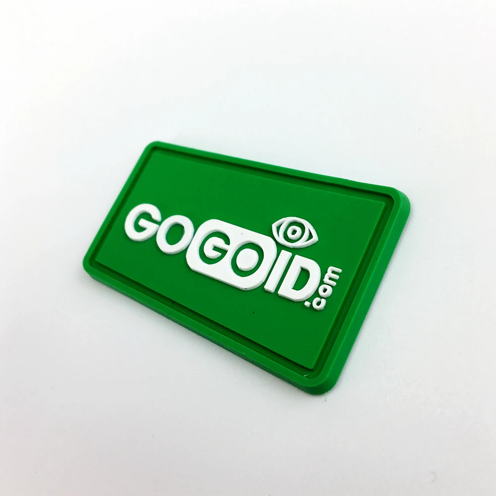 Custom Made Logo Patch 3d Soft Plastic Pvc Embossed Silicone Rubber for SALE