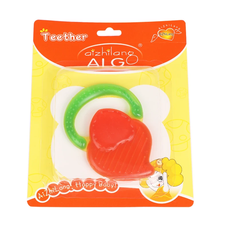 Factory price watermelon baby fruit water teether bpa free food grade eva baby teethers