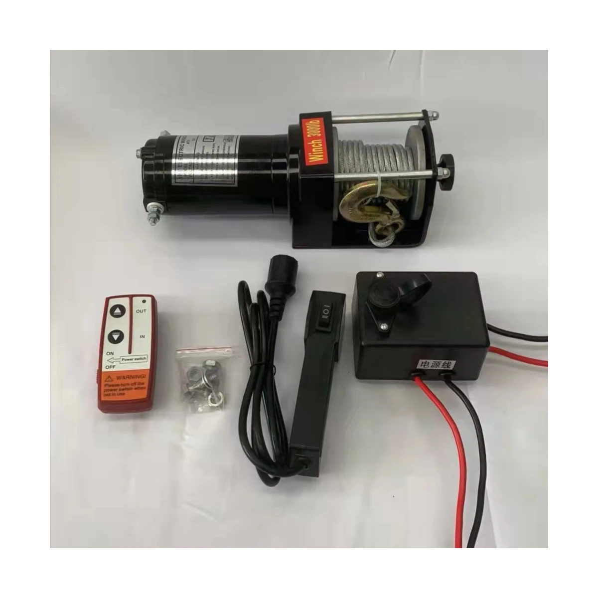 Winch Electric 12V Kit ATV,Electric Cable Boat Winch,wireless remote ATV winch