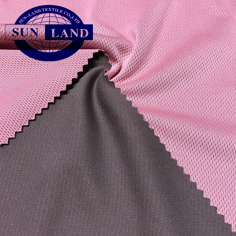 
50%bamboo carbon 50%SILVER ION polyester anti-bacterial dry fit knitting birdeye mesh fabric for sportswear 