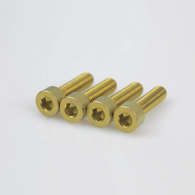 Титановый шестигранный/шестигранный винт с потайной головкой CSK DIN7991
