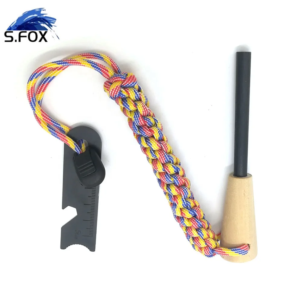 Wooden Handle Ferrocerium Rod Flint Wood Handle Fire Starter