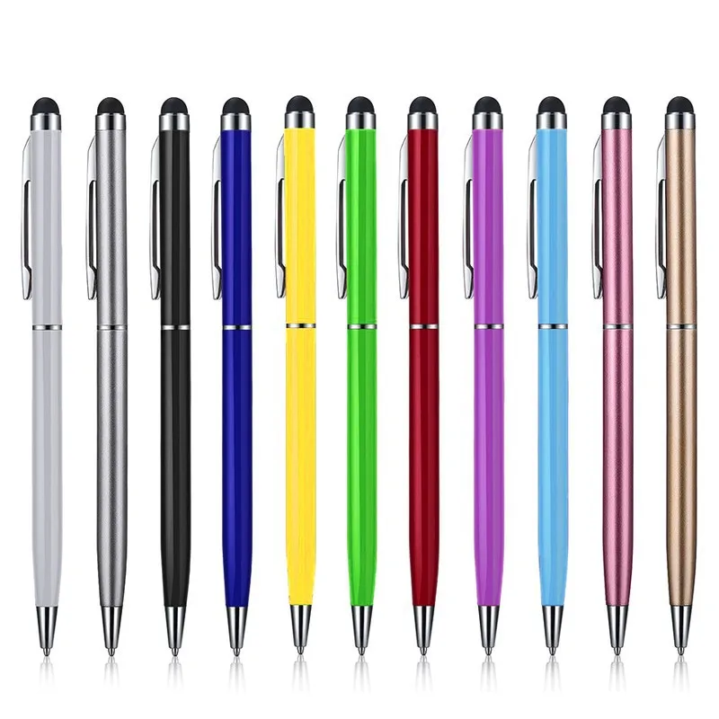 Stylus Pens for Touch Screens Universal Stylus Ballpoint Pen 2 in 1 Stylists Pens for iPad iPhone Tablet Laptops