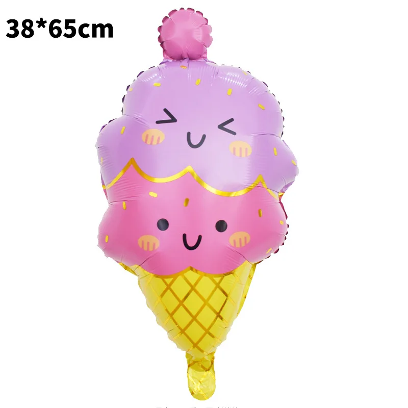 Wholesale hot sale new 54*74cm Crutch candy Sweet Shape Foil Balloons Food dessert candy crutch sweet Globos