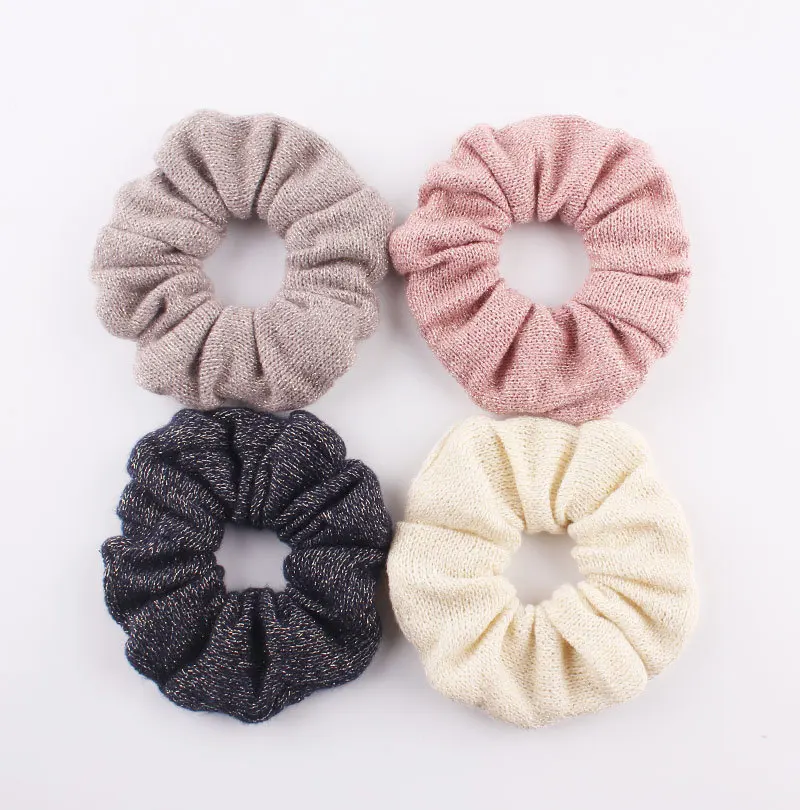 Fashion elastic hair bands knit scrunchies for hair women accessories