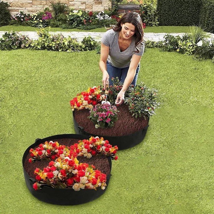 Farm nursery planter grow bag tree seeding pot fruit fabric plant pots Flower pot 100 gallon grow bags for planting vegetables