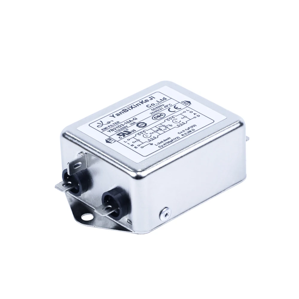 YBX производит высококачественный однофазный фильтр нижних частот, быстрый терминал, улучшенный фильтр Emi