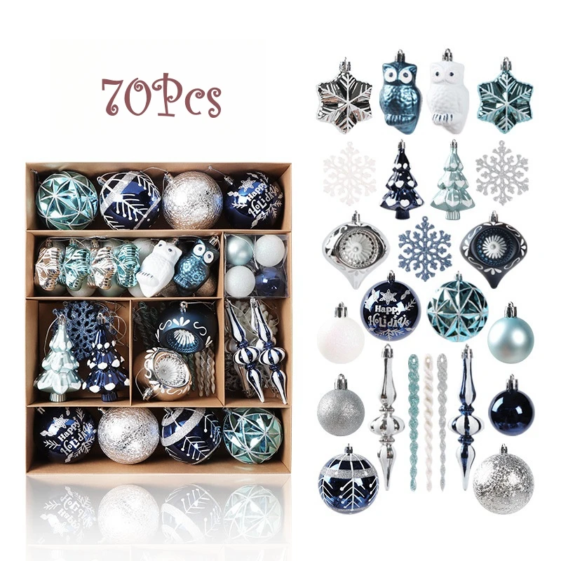 Popular Personalized Christmas Ornament For Tree Glass Hanging Balls Hanging Oem Plastic Christmas Ball