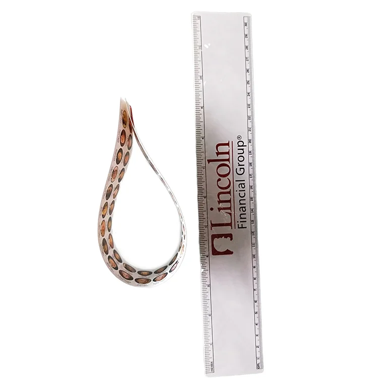 30cm pvc flexible plastic print thin bookmarks rulers