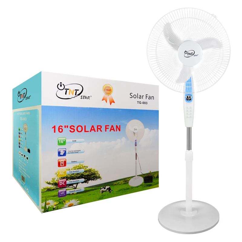 TNTSTAR TG-003 power fan rechargeable solar fan with solar panels