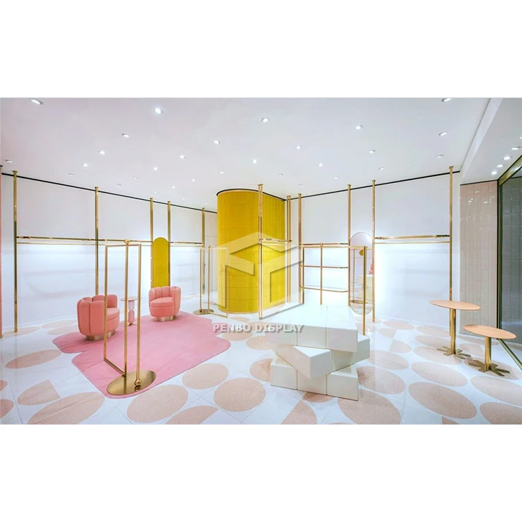 Модный магазин бутиков дизайн мебели для магазина одежды