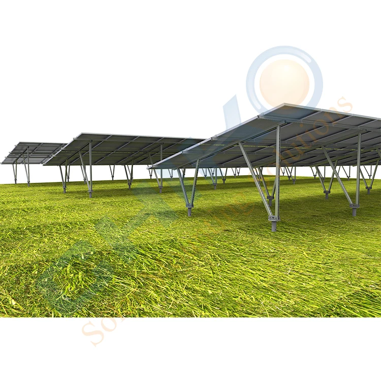 Galvanized steel ground solar mounting system bracket / racking / stand