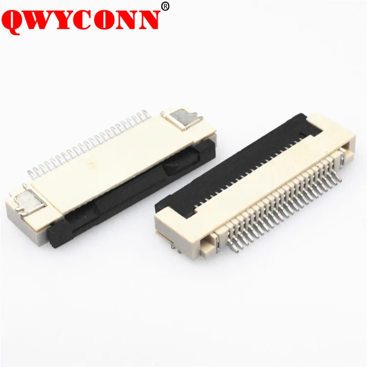 Fpc Ffc Flat Cable Connector 0.5mm Pitch 6pin Flip Cover Height 1.0mm Lcd Fpc Connector