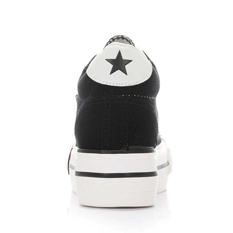 
Wholesale Classic 6cm High Increasing Chunky Casual Zapatillas Lona De Mujer Woman Canvas Flat Shoes 