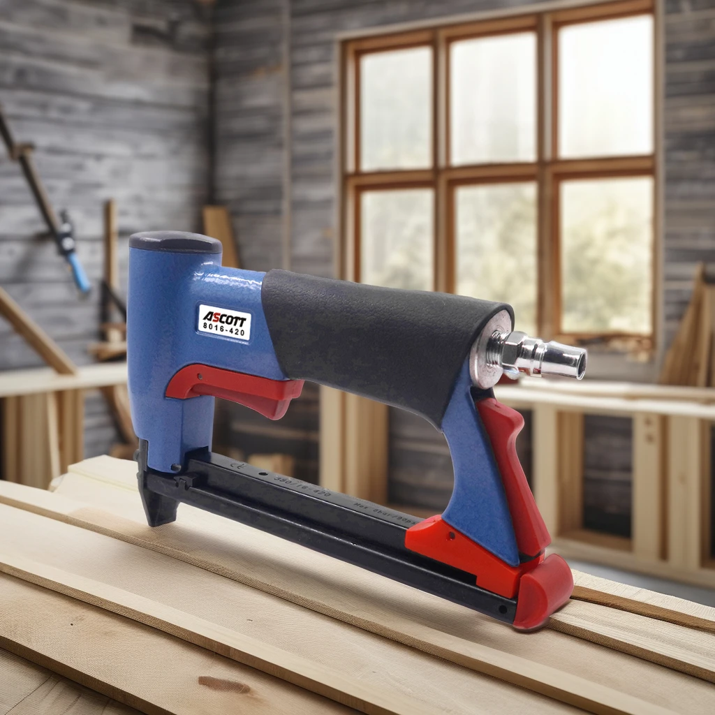 Professional Pneumatic 22GA Air Stapler 7116-421Staple Gun Fine Wire Bea Pneumatic Stapler for Furniture Wooden Frames
