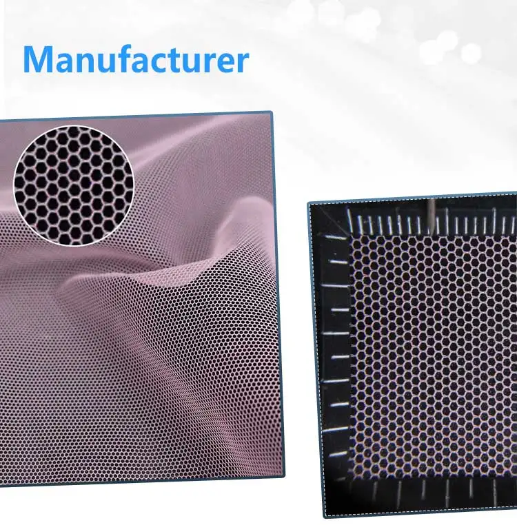 Manufacturer 63inch 38gsm Fabric Fine Holes Breathable Tulle Bolt Mesh Hexagon 100% Polyester Tulle Fabric