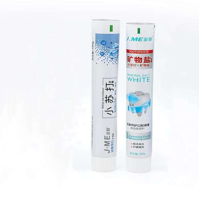 
Good quality costom printed colors toothpaste aluminium tube 