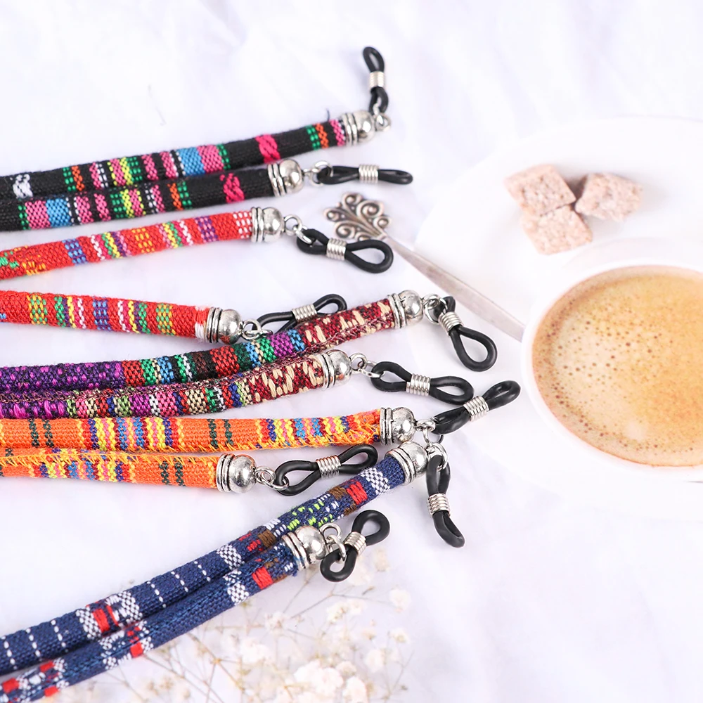 Glasses Chain Holders Ethnic Style Rope Eyewear Lanyard Retainer Cord Sunglasses Strap For Women