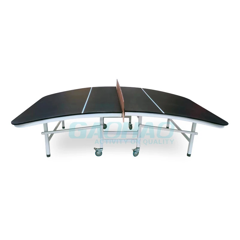 GAOHAO Fold Soccer Table  Football Table Tennis Table 300 cm Outdoor HPL laminate Safety Black color