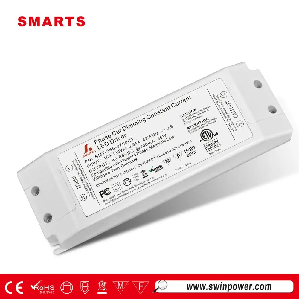 40w 50w 60w triac dimmable constant current led driver 700ma 350ma