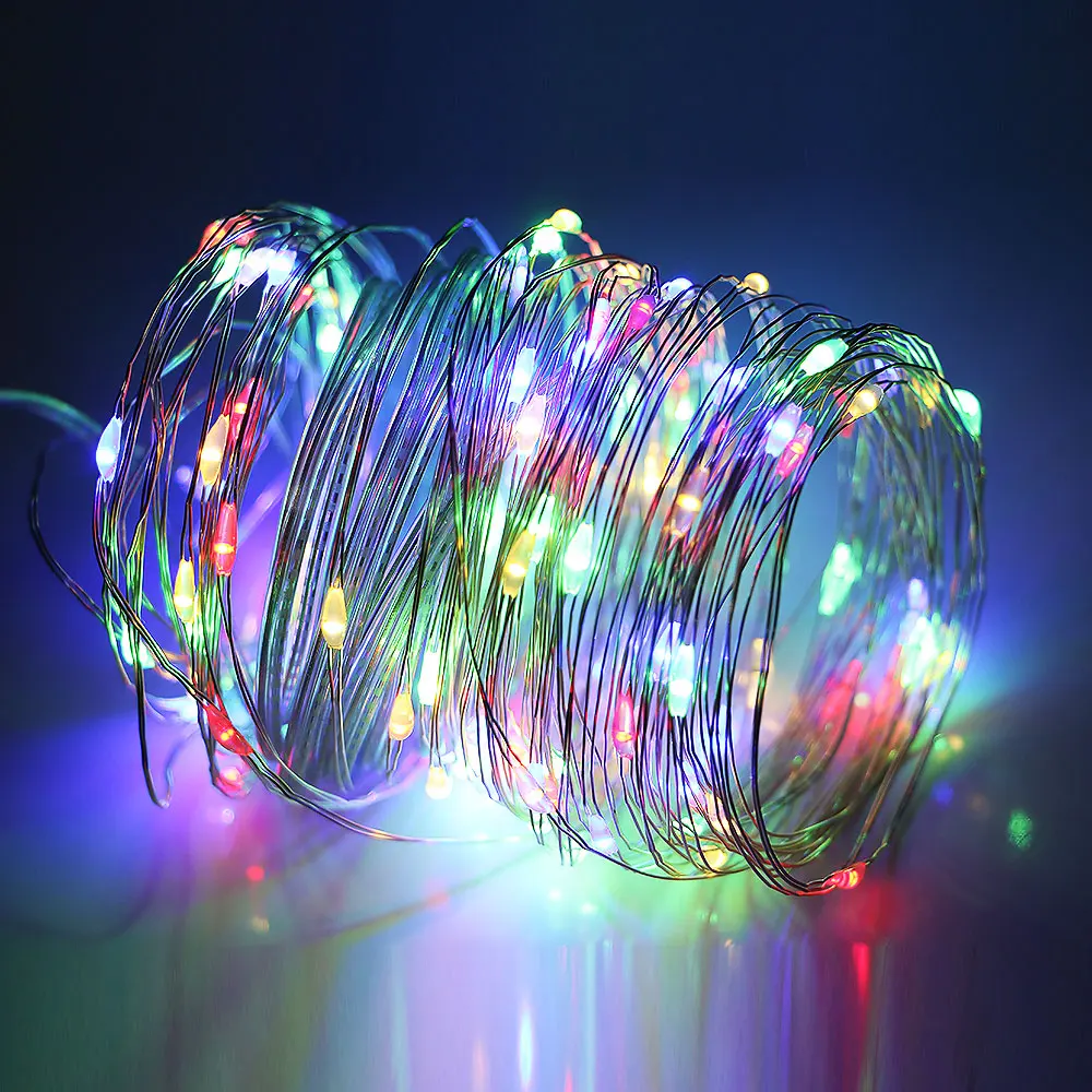 Remote Control USB Connect Fairy Lights Battery Operated 8 Mode Timer Waterproof String Copper Wire LED string light