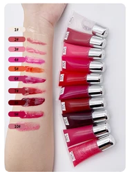 Hot Selling 20 Colors Free Shimmer Liquid Lip Gloss Private Label Custom Logo Shiny Glitter Clear Lipgloss