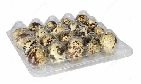 Custom Packs Clear Box Quail Egg Blister Plastic Cartons