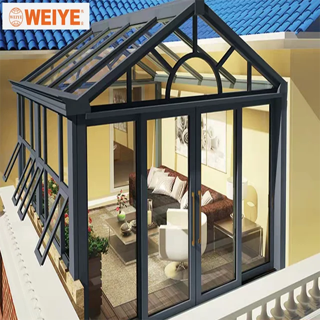 Mill finish aluminum veranda sun room aluminum alloy sunlight room