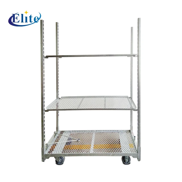 4 wheels Garden greenhouse flower plant transport dutch cart