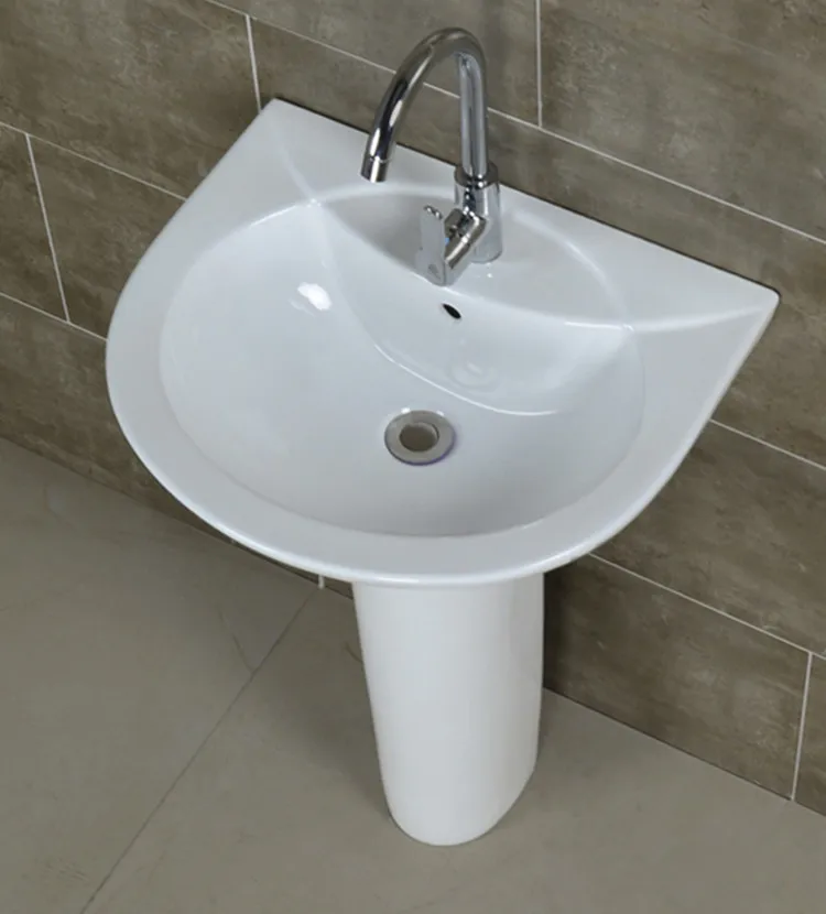Ceramic sanitary bathroom sink pedestal twyford wash basin